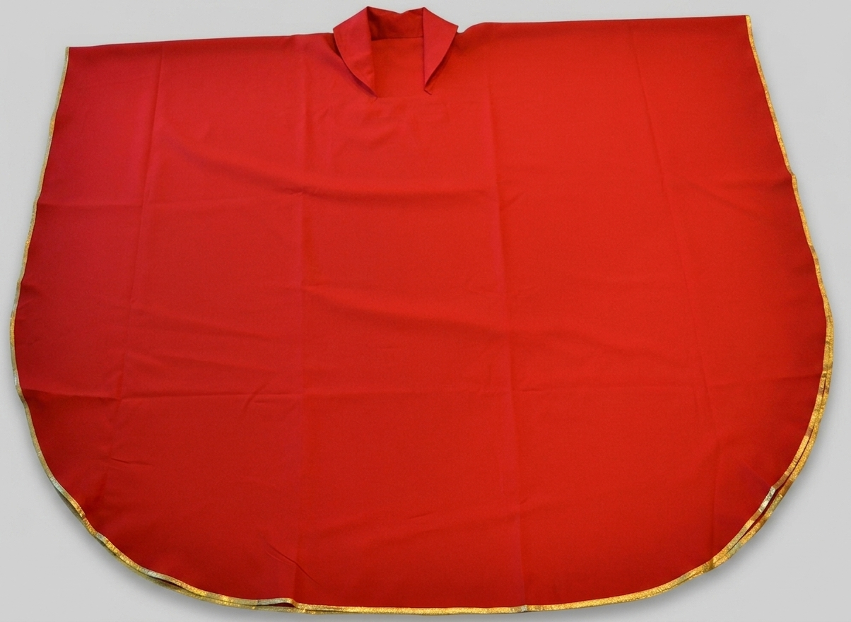 Casula 100% poly rossa
